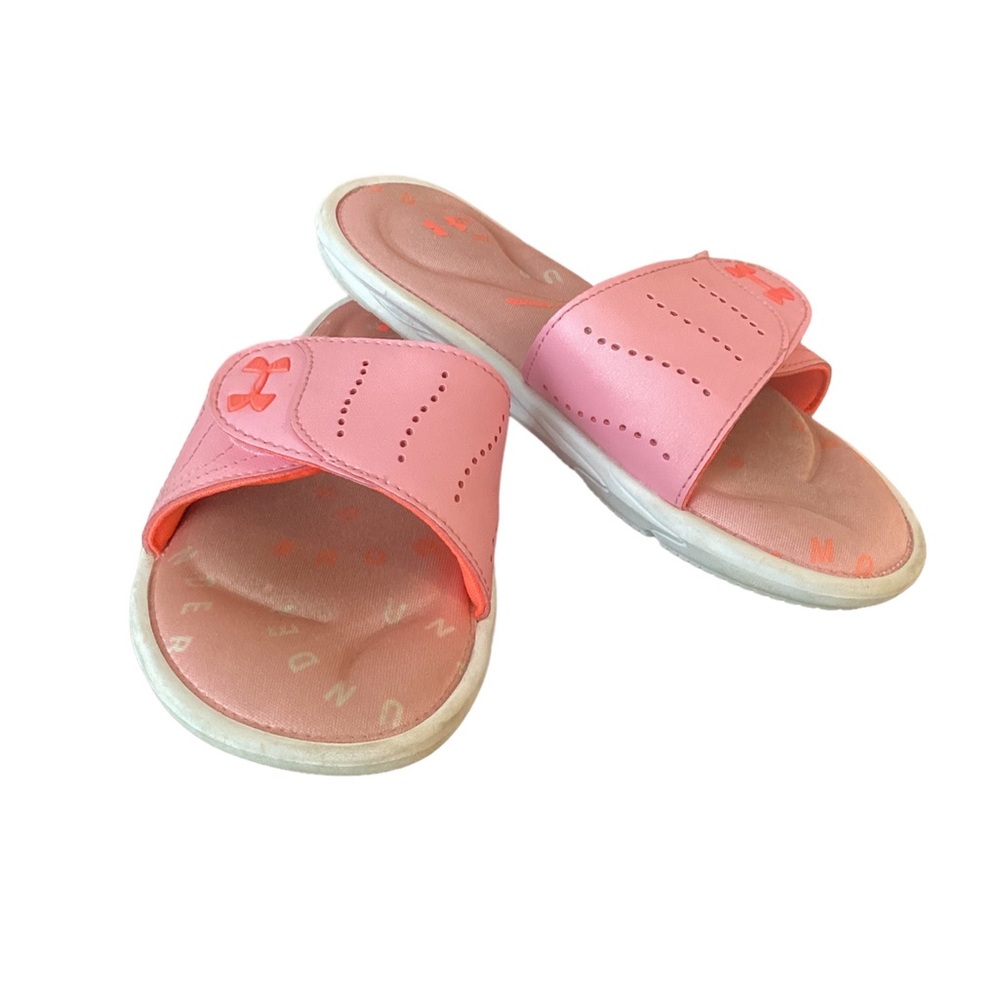 Under Armour 4D Foam Ignite IX Swerve Micro Slide Sandal | pink | girls 4